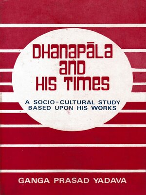 cover image of Dhanapala and His Times